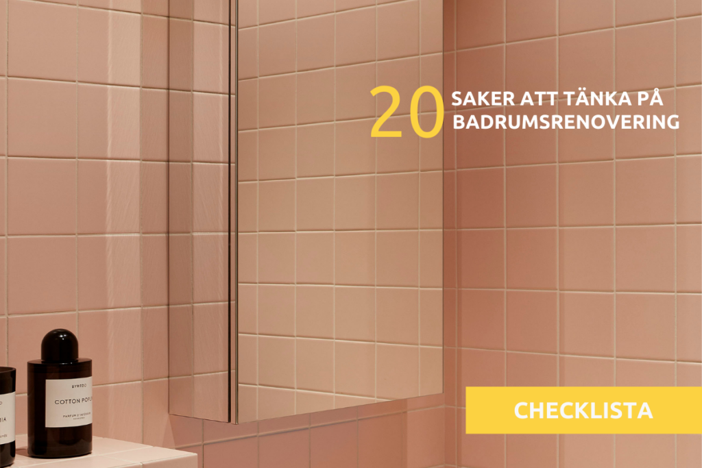 checklista badrumsrenovering